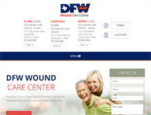 Tablet Screenshot of dfwwoundcarecenter.com